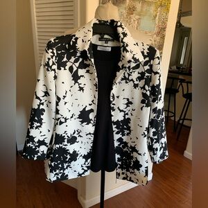 Preston & York Monochrome Floral Blazer